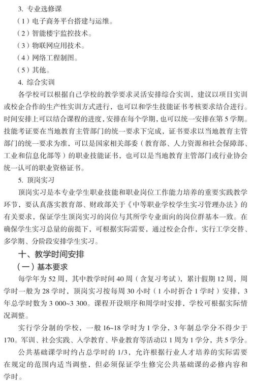 中等職業(yè)學(xué)校計(jì)算機(jī)網(wǎng)絡(luò)技術(shù)專業(yè)教學(xué)標(biāo)準(zhǔn)（試行）
